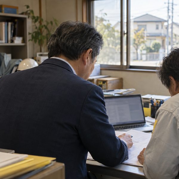 所長の後ろ姿